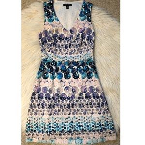 Ivy + Blue laser cut pastel dress